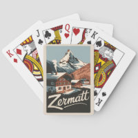 Zermatt Suisse Travel Art Vintage