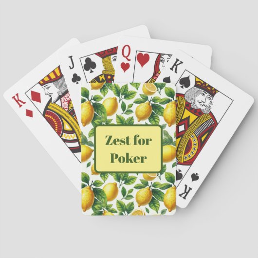 Jeu De Cartes Zest for Life Lemons (dos)