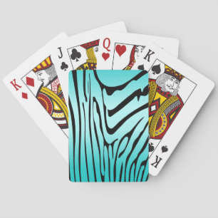 Jeu De Cartes Zesty Zebra Cyan