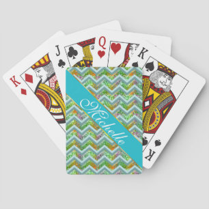 Jeu De Cartes ZigZag en verre tendu