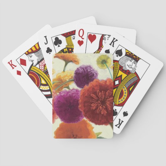 Jeu De Cartes Zinnias purs de palette (dos)