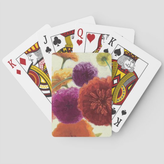Jeu De Cartes Zinnias purs de palette (dos)