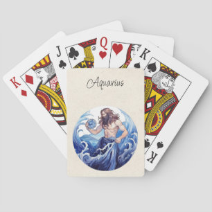 Jeu De Cartes Zodiac du porteur d'eau Aquarius