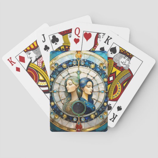 Jeu De Cartes Zodiac - Gemini Les Jumeaux (dos)