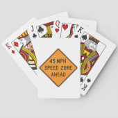 Jeu De Cartes Zone de vitesse de 45 mi/h à l'avant du panneau de (dos)