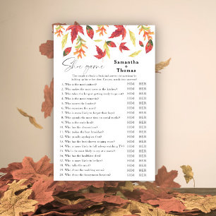 Jeu de chaussures de douche de feuilles d'automne