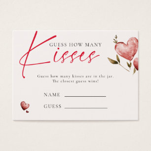 Jeu de combien de baisers pour une fête de mariage