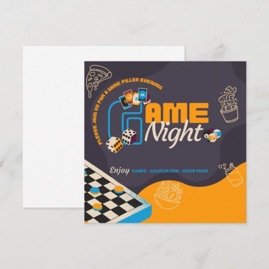 Jeu de conseil Invitation de la fête à thème (Devant / Derrière)