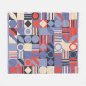 Jeu de couvertures géométriques rétro. Design rétr (Devant (Horizontal))
