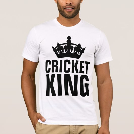 JEU DE CRICKET, T-shirts CRICKET KING (Devant)