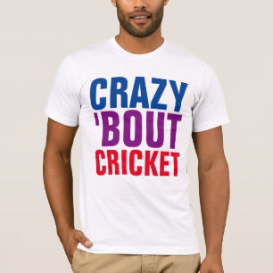 JEU DE CRICKET T-shirts SPORT, FOU À PROPOS DE CRI