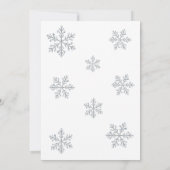 Jeu de cristal d'hiver 16e Invitation d'anniversai (Dos)