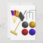 Jeu De Croquet Invitations (Devant)