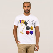 Jeu De Croquet Mens T-Shirt (Devant entier)