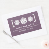 Jeu de dés violet D20 Enregistrer les stickers de  (Enveloppe)