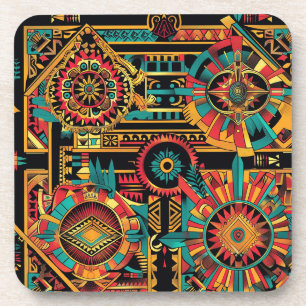 Jeu de Dessous de verre à dos de bouchon bleu anti