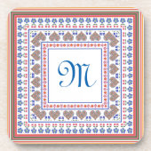 Jeu de Dessous de verre à la frontière style art p (Devant)