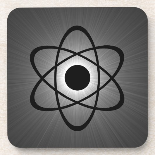 Jeu de Dessous de verre atomique Nerdy, gris (Devant)
