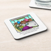 Jeu de Dessous de verre de Cocktail Drôle Humour (Côté gauche)