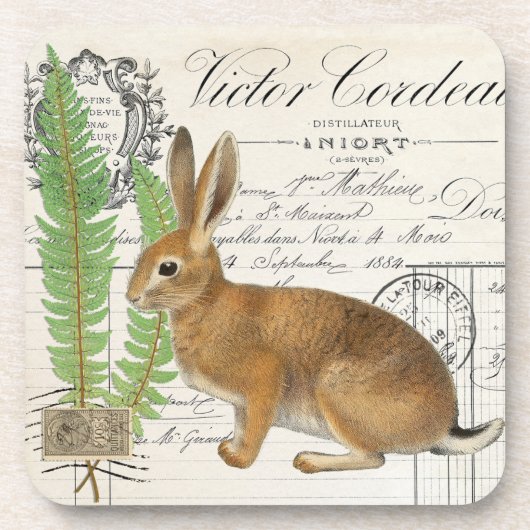 Jeu de Dessous de verre de documents français vint (Devant)