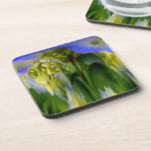 Jeu de Dessous de verre de liège Abstrait Blue Hyd (Côté gauche)