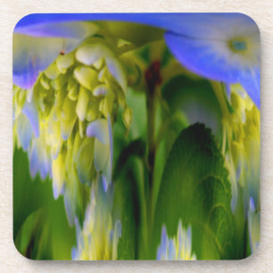 Jeu de Dessous de verre de liège Abstrait Blue Hyd