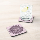 jeu de dessous de verre de mandala de fleurs (Côté Droit)