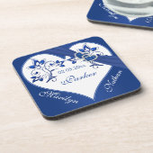 Jeu de Dessous de verre de Mariages Royal Blue, Bl (Côté gauche)