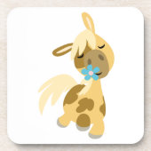 Jeu de Dessous de verre de pivoine bleu et de cart (Devant)