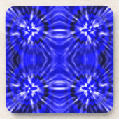 Jeu de Dessous de verre de teinture bleu Tie (Devant)