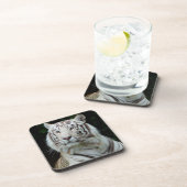 Jeu de Dessous de verre de tigre blanc (Côté Droit)