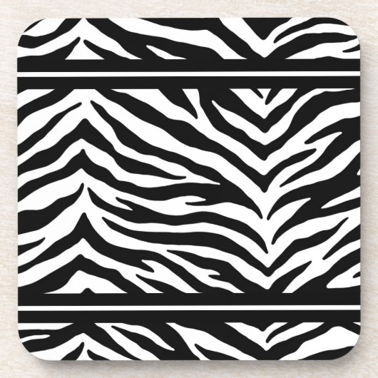 Jeu de Dessous de verre d'impression Zebra (Devant)