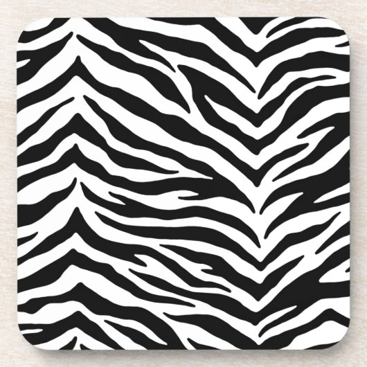 Jeu de Dessous de verre d'impression Zebra (Devant)