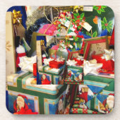 Jeu de Dessous de verre en plastique dur de Noël (Devant)