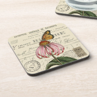 Jeu de Dessous de verre Monarch Papillon et docume