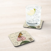 Jeu de Dessous de verre Monarch Papillon et docume (Côté Droit)