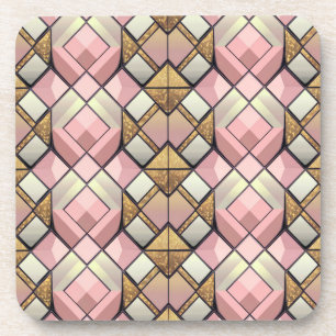 Jeu de Dessous de verre Motif Diamond Moderne Du M
