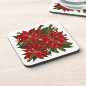 Jeu de Dessous de verre Red Poinsettia (Côté gauche)