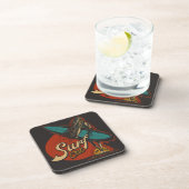Jeu de Dessous de verre Surfer Girl | Ensemble de  (Côté Droit)