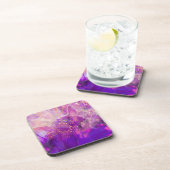 Jeu de Dessous de verre violet et or (Côté Droit)