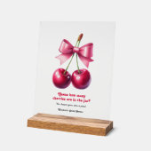 Jeu de devinette de cerises pour la fête prénatale (Angle)