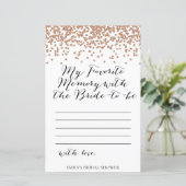 Jeu de douche rose Gold Brida - Carte mémoire préf (Debout devant)