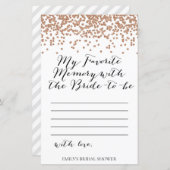 Jeu de douche rose Gold Brida - Carte mémoire préf (Devant / Derrière)