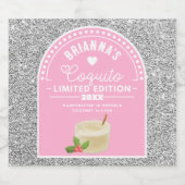Jeu de Étiquette de bouteille Coquito Parties scin (Étiquettes simples)