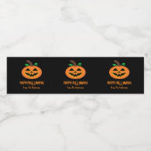 Jeu de Étiquette de bouteille d'eau Citrouille d'H (Étiquettes simples)