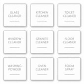 Jeu de Étiquettes de 2 pouces modifiable pour le n (Devant)