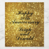 Jeu de Étiquettes de Parties scintillant et de boi (Étiquettes simples)