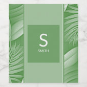 Jeu de Étiquettes de vin de mariage Monogram (Étiquettes simples)