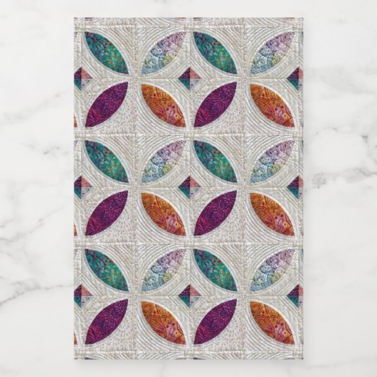 Jeu de Étiquettes quadrillés (Étiquettes simples)