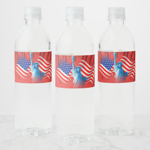 Jeu de Étiquettes Red White Blue Food and Beverage